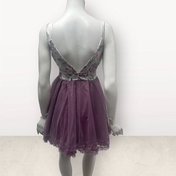 ‎Dear Moon Brocade Design Cocktail Prom Dress - Picture 4 of 6